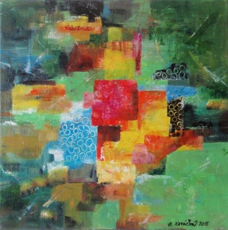 Harmónia 40x40 cm, akryl