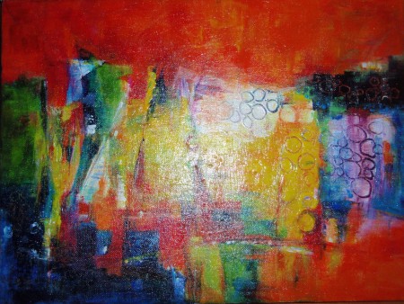 Aktivita 30x40 cm, akryl