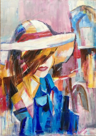 Úsmev 70x50 cm, akryl