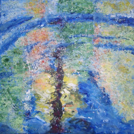 Na hladine 30x30cm , akryl