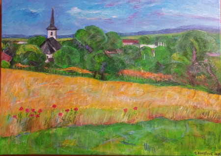 Prievaly, 70x40 cm, akryl